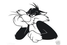 clipart of the Sylvester The Cat