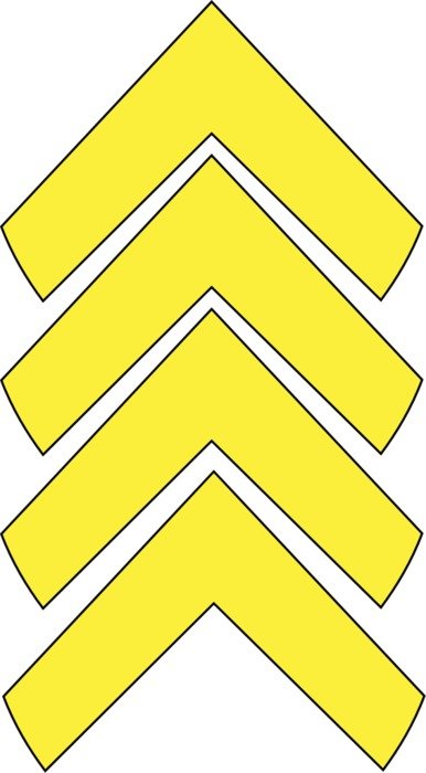 yellow arrow on a white background