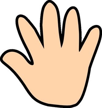Skin Color Hand Print At Clkercom Vector Online