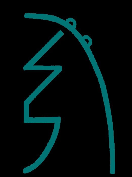 abstract drawing on the black background