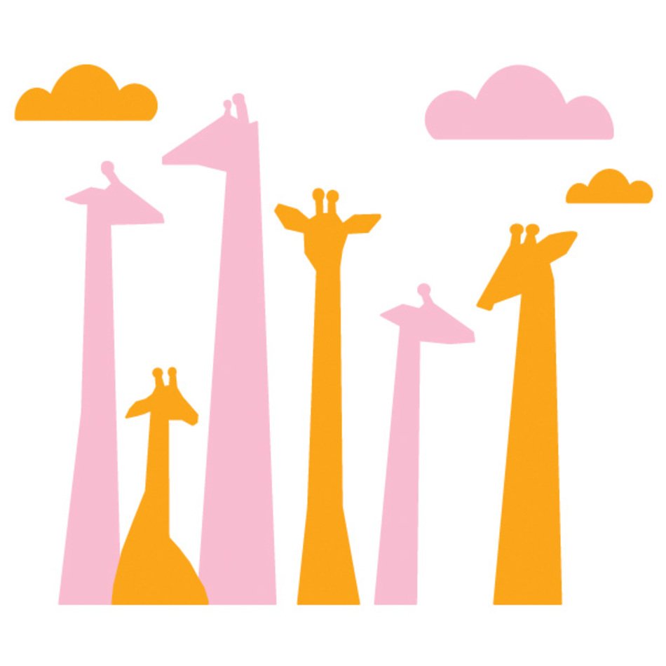 Giraffe Silhouette Nursery Panda Free Images