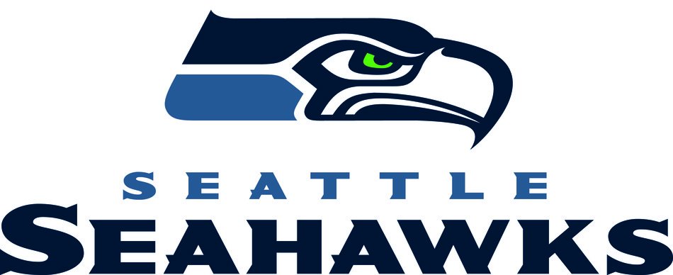 Seattle Seahawks logo with blue eagle head