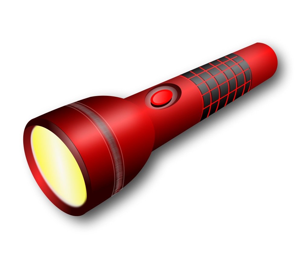 red flashlight for clipart
