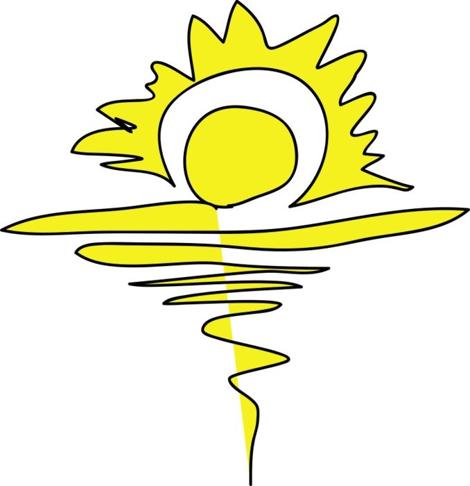solar path as a picture for clipart