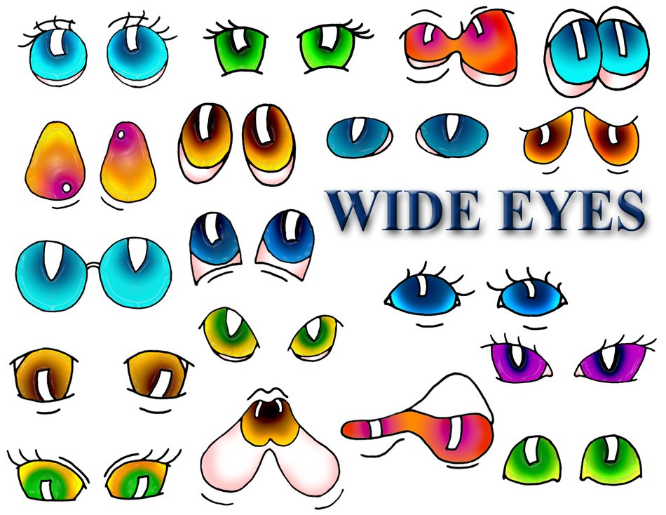 variety of eyes as a picture for clipart