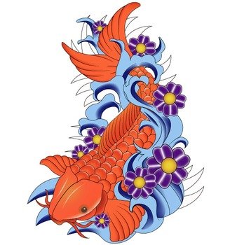 Free Japanese Koi Fish Vector Art 123freevectors