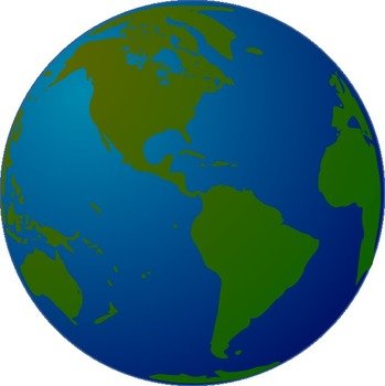 World Globe At Clkercom Vector Online Royalty clipart