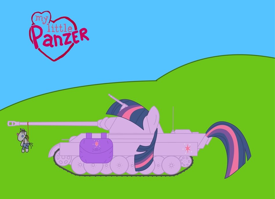 picture with a pony on the green grass