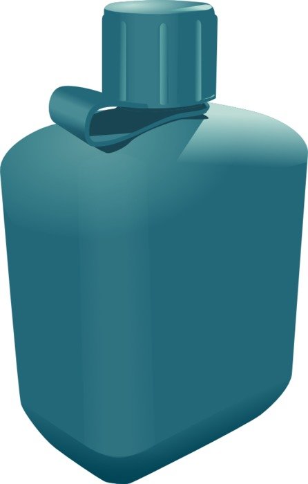 blue bottle drawing