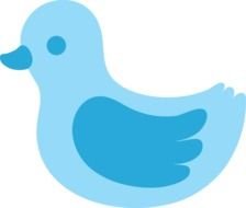 Baby Blue duck drawing