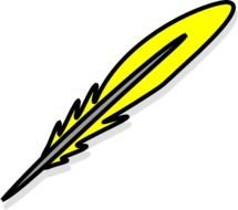 Yellow Feather At Clkercom Vector Online Royalty