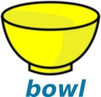 painted yellow bowl