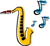 Free Cartoon Saxophone