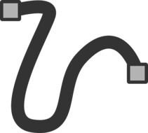 Flat Curve Theme Action Freehand Icon Curves