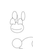 drawing a hare with lines