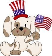Clipart of American puppy