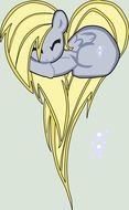 cartoon unicorn with golden mane
