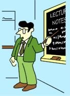 teacher man drawing