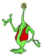 Aliens as a picture for a clipart