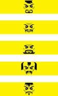 Oriental Head Decals 3 Lego Minifigure Photo Japanese Facesjpg