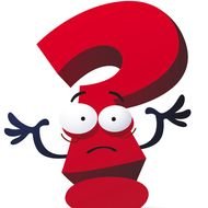 Funny Red Question Mark