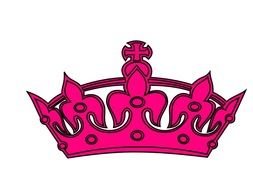 pink Crown drawing