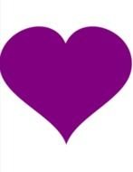Clipart of Purple Heart