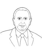 Coloring Page Boy drawing