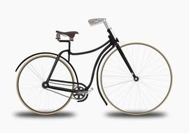 bicycle on a white background