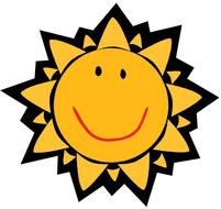 funny sun for clipart