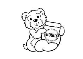 Coloring Pages Bear Honey Pot Page