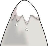 Mountain In A Cartoon Style Vector