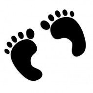 Clipart of small footprints