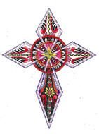 Clip art of Irish Style Cross