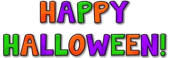 happy Halloween text drawing