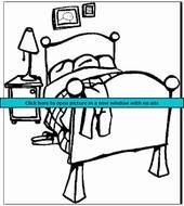 Bedroom Cupboard Colouring Pages Page 2