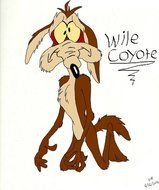 Wile Coyote drawing