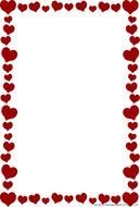 Valentine frame drawing