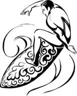 Clip Art of the black page