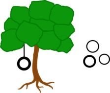 Solid Color With Tire Swing At Clkercom Vector