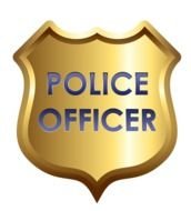 Police officer sign drawing