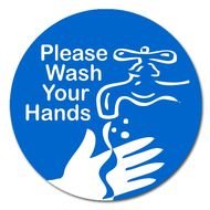Please Wash Your Hands Sign drawing