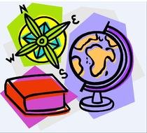 Colorful school subject clipart
