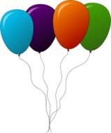 four Balloons drawing