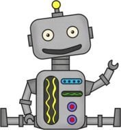 Its Thumbnot Fumb Doing The Robot clipart