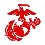 red United States Marine emblem