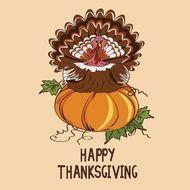 Pin By Cg Vector On Thanksgiving Day Graphics Greeting Card