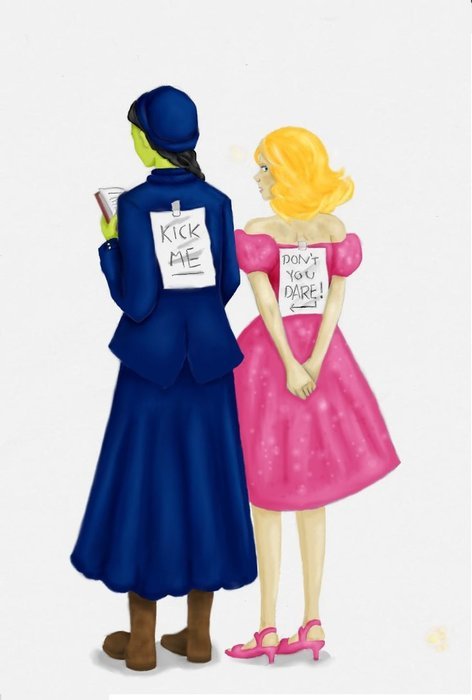 painted children with notes on their backs