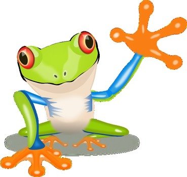 Waving Frog At Clkercom Vector Online Royalty