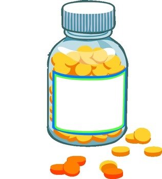 Blank Pill Bottle At Clkercom Vector Online